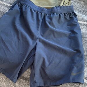 Nike Men's Navy Blue Athletic Shorts